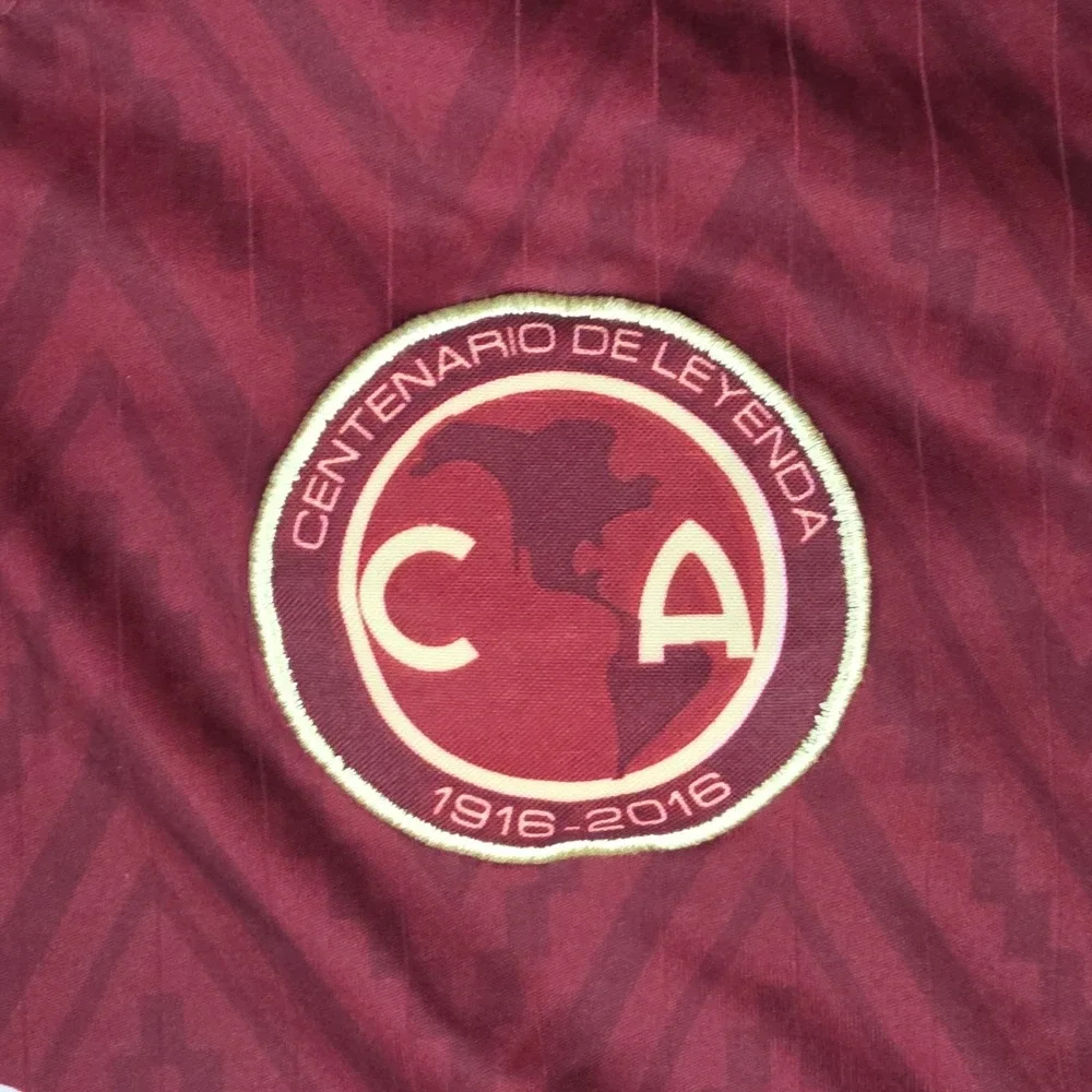 Club America Centenario Football Soccer Jersey‎ Adult Medium Red #18 Corona 2026